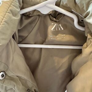 Zara Kids Boys Light Green Quilted Jacket